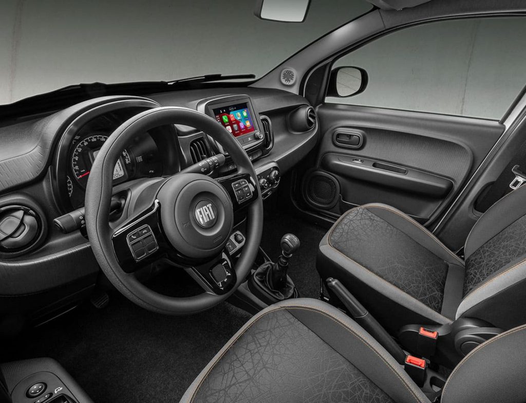 Interior do Fiat Mobi 2024